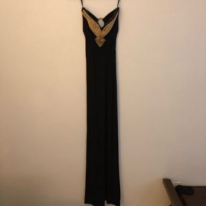 Bebe black maxi dress